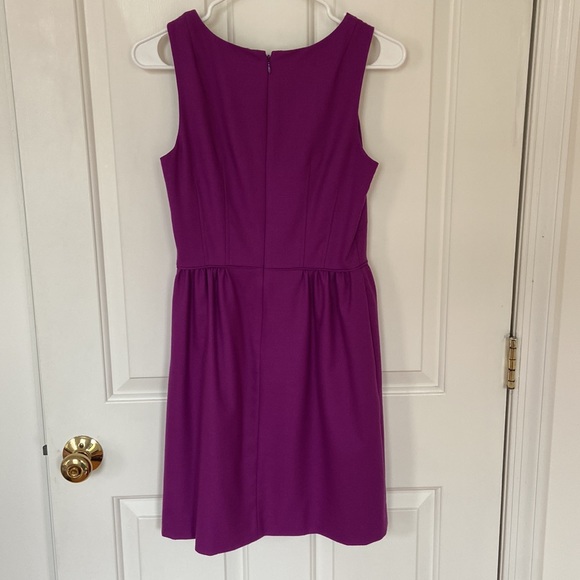 J Crew Purple Wool Blend Dress Size 2 - Picture 2 of 4